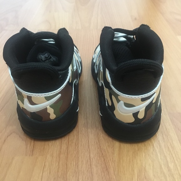 NWT Nike Uptempo Camo 2019 shoes Toddlers’s 7c - Picture 5 of 8